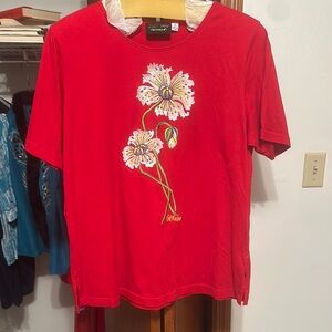 Red Floral 1X
